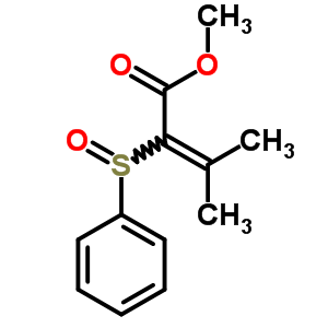 Methyl 2-(benzenesulfinyl)-3-methyl-but-2-enoate Structure,71143-36-7Structure