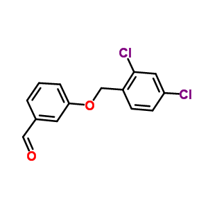 3-[(2,4-二氯苄基)氧基]苯甲醛结构式_71289-64-0结构式