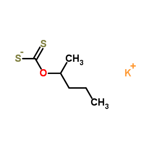 O-2-戊烷基二硫代碳酸酯钾盐结构式_71316-26-2结构式