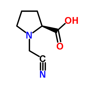 (9ci)-1-(氰基甲基)-L-脯氨酸结构式_713540-69-3结构式