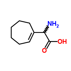 2-氨基-2-(1-环庚烯基)乙酸结构式_71494-45-6结构式