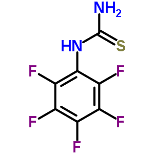 1-五氟苯基-2-硫脲结构式_715-60-6结构式
