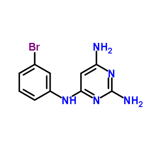 n4-(3-溴苯基)-2,4,6-嘧啶三胺结构式_71552-24-4结构式