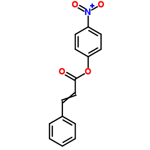 (2e)-3-苯基-2-丙酸-4-硝基苯酯结构式_71721-74-9结构式