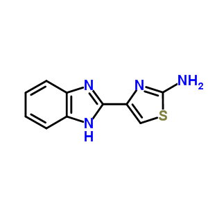 4-(1H-benzimidazol-2-yl)-1,3-thiazol-2-amine Structure,7187-47-5Structure