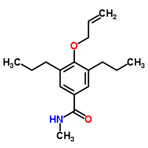 N-methyl-4-(2-propen-1-yloxy)-3,5-dipropylbenzamide Structure,7192-50-9Structure