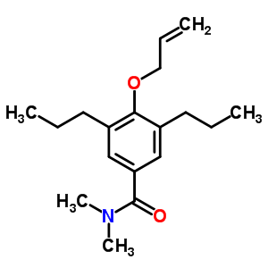 N,N-二甲基-4-(2-丙烯-1-基氧基)-3,5-二丙基苯甲酰胺结构式_7192-53-2结构式