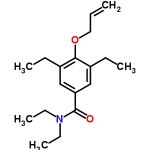 N,n,3,5-tetraethyl-4-(2-propen-1-yloxy)benzamide Structure,7192-69-0Structure