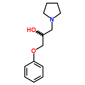 1-苯氧基-3-吡咯烷-1-基-丙烷-2-醇结构式_71947-10-9结构式