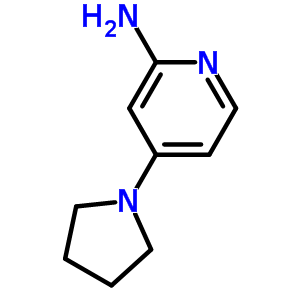 4-(1-吡咯烷)-2-吡啶胺结构式_722550-01-8结构式