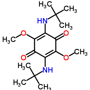 2,5-Dimethoxy-3,6-bis(tert-butylamino)cyclohexa-2,5-diene-1,4-dione Structure,7233-57-0Structure