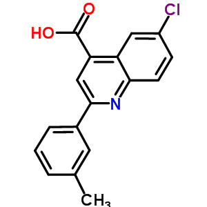 6-氯-2-(3-甲基苯基)喹啉-4-羧酸结构式_724749-61-5结构式