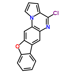 4-氯(1)苯并呋喃并(3,2-g)吡咯并(1,2-a)喹噁啉结构式_72499-65-1结构式