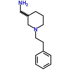 [1-(2-苯基乙基)哌啶-3-基]甲胺结构式_725212-69-1结构式