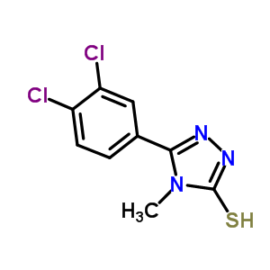 5-(3,4-二氯苯基)-4-甲基-4H-1,2,4-噻唑-3-硫醇结构式_725217-53-8结构式