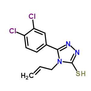 4-Allyl-5-(3,4-dichlorophenyl)-4H-1,2,4-triazole-3-thiol Structure,725217-55-0Structure