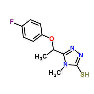 5-[1-(4-Fluorophenoxy)ethyl]-4-methyl-4H-1,2,4-triazole-3-thiol Structure,725217-86-7Structure
