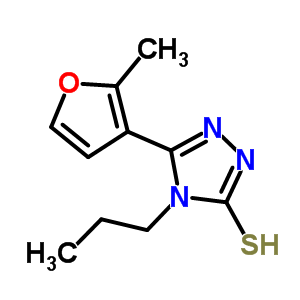 5-(2-甲基-3-呋喃基)-4-丙基-4H-1,2,4-噻唑-3-硫醇结构式_725218-33-7结构式
