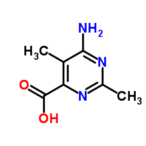 6-氨基-2,5-二甲基-嘧啶-4-羧酸结构式_72792-79-1结构式