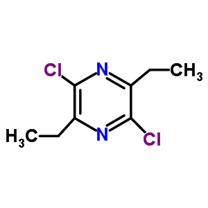 2,5-Dichloro-3,6-diethyl-pyrazine Structure,72875-84-4Structure