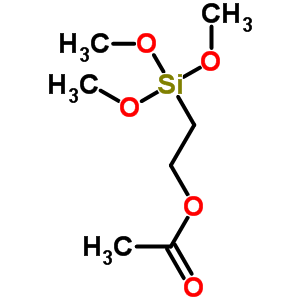 乙酰氧基乙基三甲氧基硅烷结构式_72878-29-6结构式
