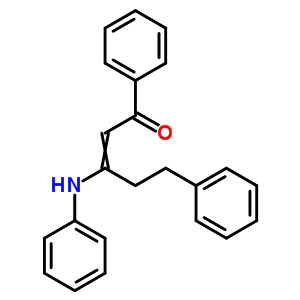 3-苯胺-1,5-二苯基-2-戊烯-1-酮结构式_7295-23-0结构式