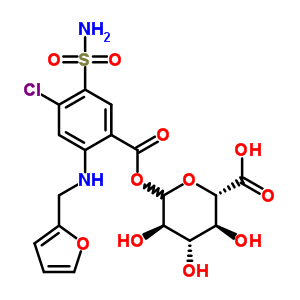 Furosemide acyl-beta-d-glucuronide Structure,72967-59-0Structure