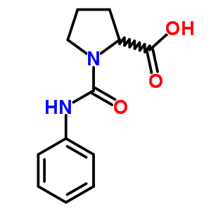 1-(苯胺羰基)吡咯烷-2-羧酸结构式_73096-22-7结构式
