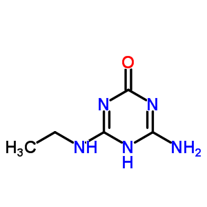 阿特拉嗪去异丙基-2-羟基结构式_7313-54-4结构式