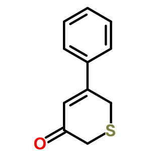 5-苯基-6H-硫代吡喃-3-酮结构式_73269-13-3结构式