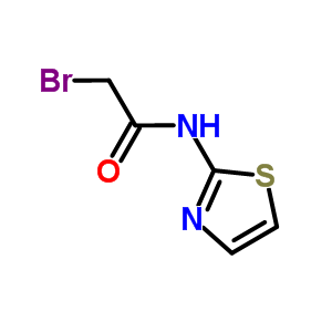 2-溴-n-1,3-噻唑-2-基乙酰胺结构式_73326-20-2结构式
