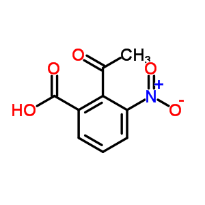 2-乙酰基-3-硝基-苯甲酸结构式_7335-59-3结构式