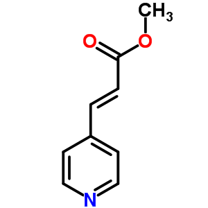 4-吡啶丙烯酸甲酯结构式_7340-34-3结构式