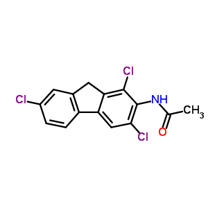 N-(1,3,7-三氯-9H-芴-2-基)-乙酰胺结构式_735-15-9结构式