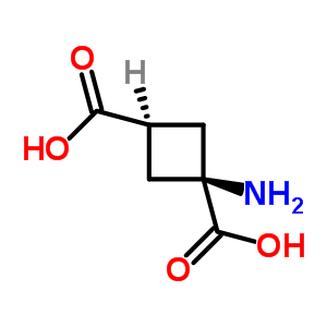 1-氨基环丁烷-1,3-顺式二羧酸结构式_73550-55-7结构式