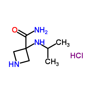 3-(Isopropylamino)azetidine-3-carboxylic acid amide hydrochloride Structure,736994-09-5Structure