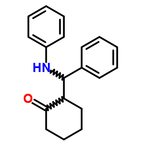 2-(苯基(苯基氨基)甲基)环己酮结构式_737-47-3结构式