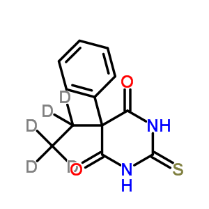 5-苯基-5-乙基-d5-2-硫代巴比妥酸结构式_73738-04-2结构式