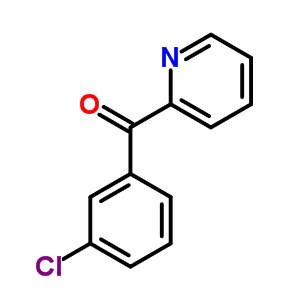 (3-氯苯基)(吡啶-2-基)甲酮结构式_73742-07-1结构式
