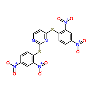 2,4-双[(2,4-二硝基苯基)硫代]-嘧啶结构式_73768-66-8结构式
