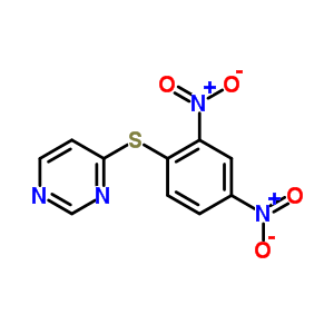 4-[(2,4-二硝基苯基)硫代]-嘧啶结构式_73768-68-0结构式
