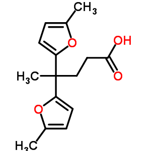 4,4-Bis(5-methyl-2-furyl)pentanoic acid Structure,73823-36-6Structure