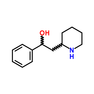 1-苯基-2-(2-哌啶)乙醇结构式_73853-37-9结构式