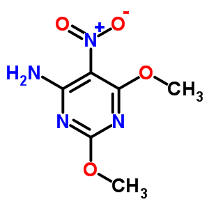 2, 6-二甲氧基-5-硝基-4-嘧啶胺结构式_73978-74-2结构式