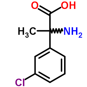 2-氨基-2-(3-氯苯基)丙酸结构式_7399-35-1结构式