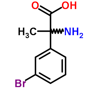 2-氨基-2-(3-溴苯基)丙酸结构式_7399-36-2结构式