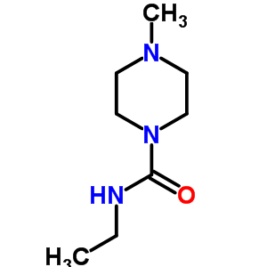N-乙基-4-甲基-1-哌嗪羧酰胺结构式_7401-05-0结构式