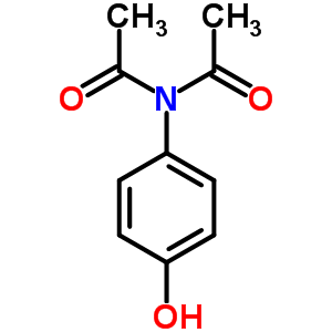 N-乙酰基-N-(4-羟基苯基)-乙酰胺结构式_7403-76-1结构式