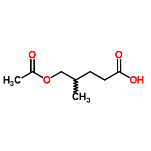 5-乙酰基氧基-4-甲基-戊酸结构式_74039-93-3结构式
