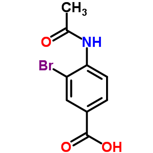 4-(Acetylamino)-3-bromobenzoic acid Structure,74103-28-9Structure